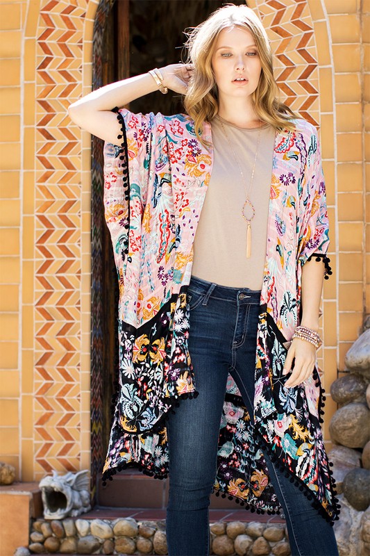 Blush kimono outlet cardigan