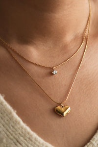 FMN188 Heart Gold Plated