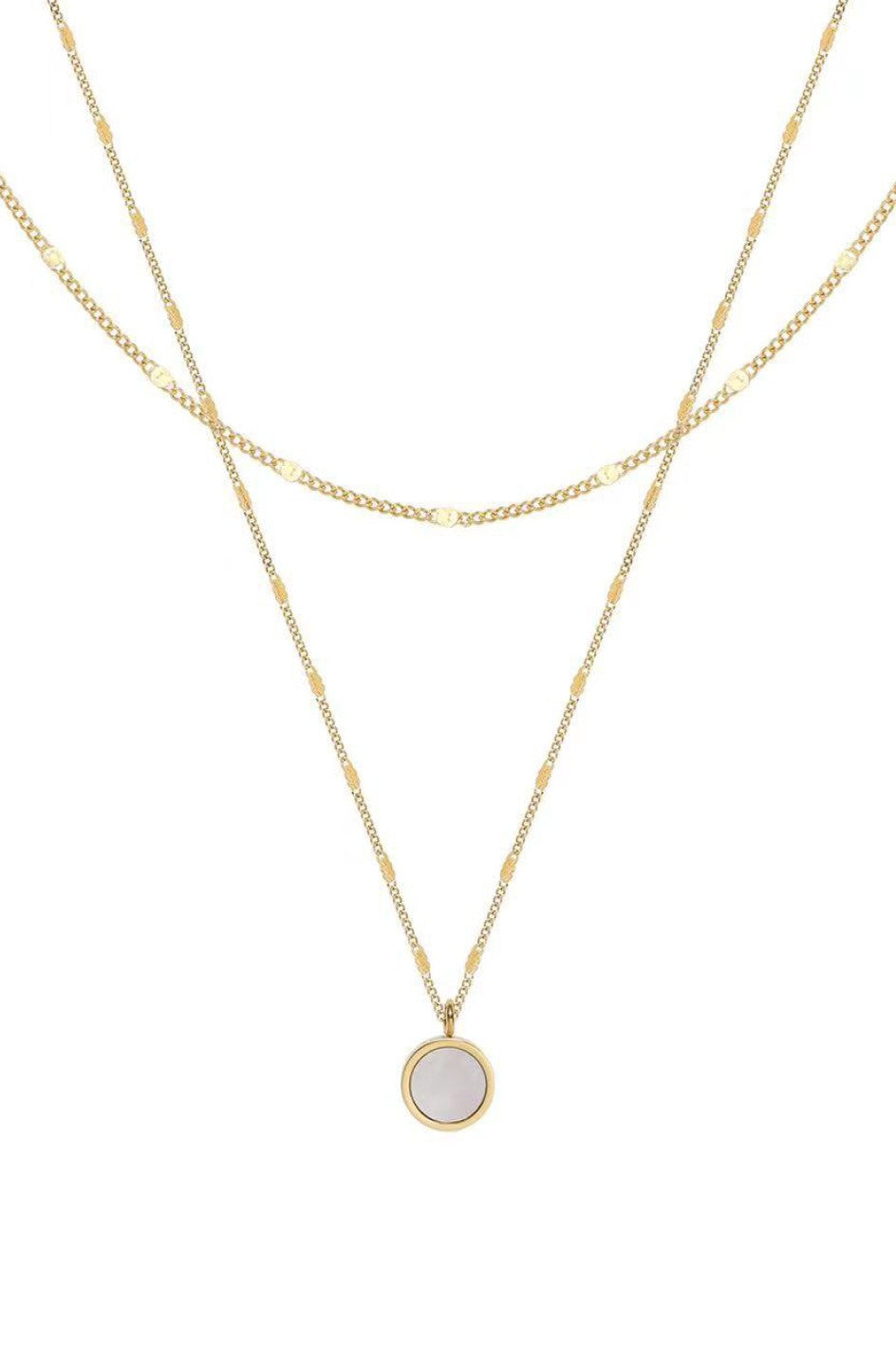 FMN192 Pendant 2 Chain Gold Plated