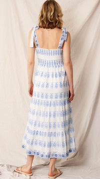 Willow Pattern Tie Dress