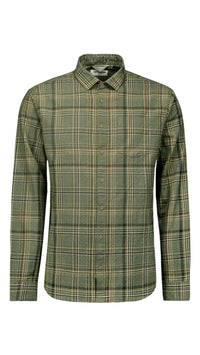 No Excess Check Plaid Shirt Dark Green