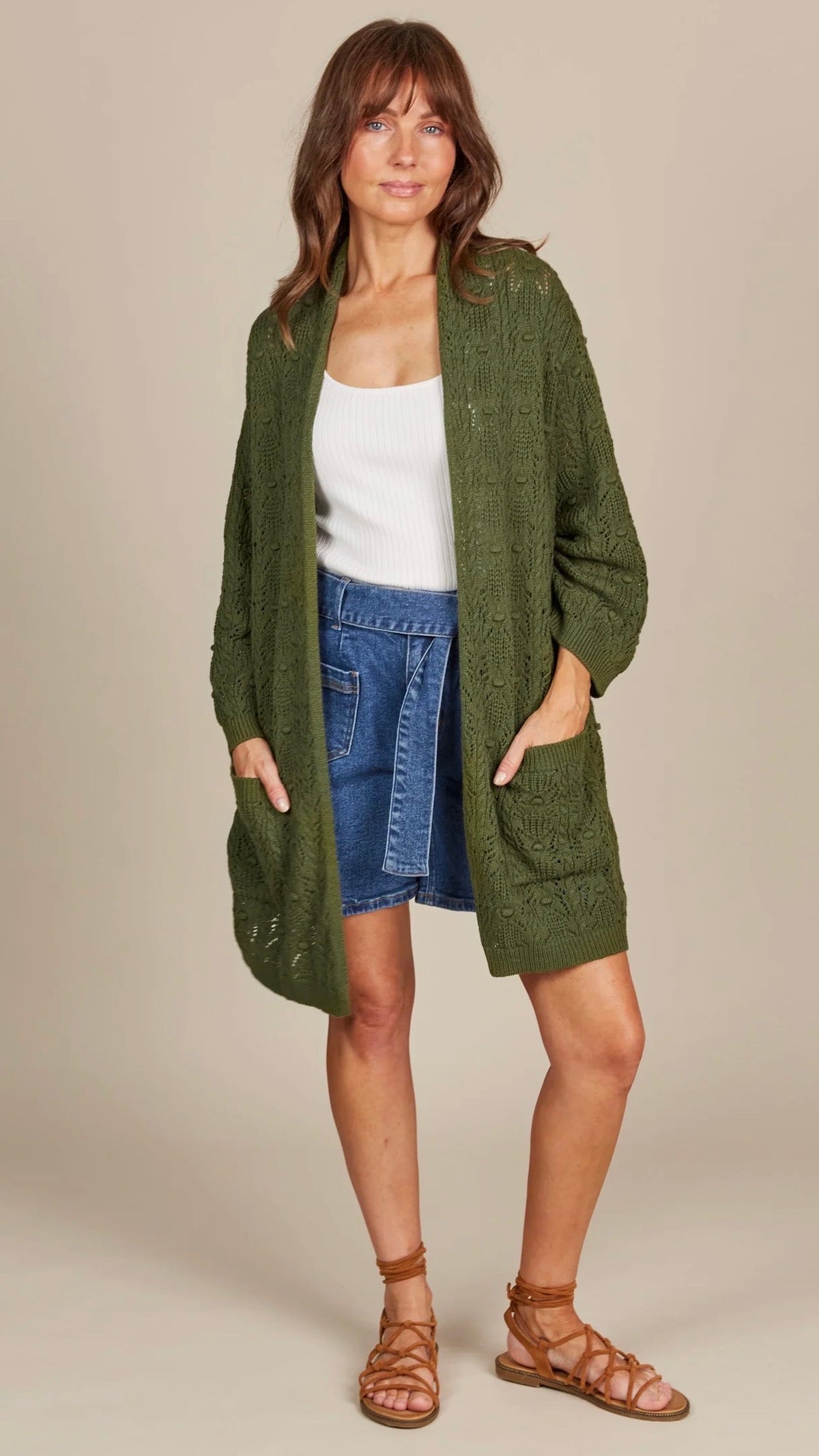 Sylvie Cardigan Olive