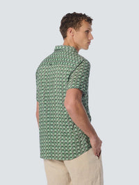 No Excess 23440341 S/S Shirt Allover PrintGreen