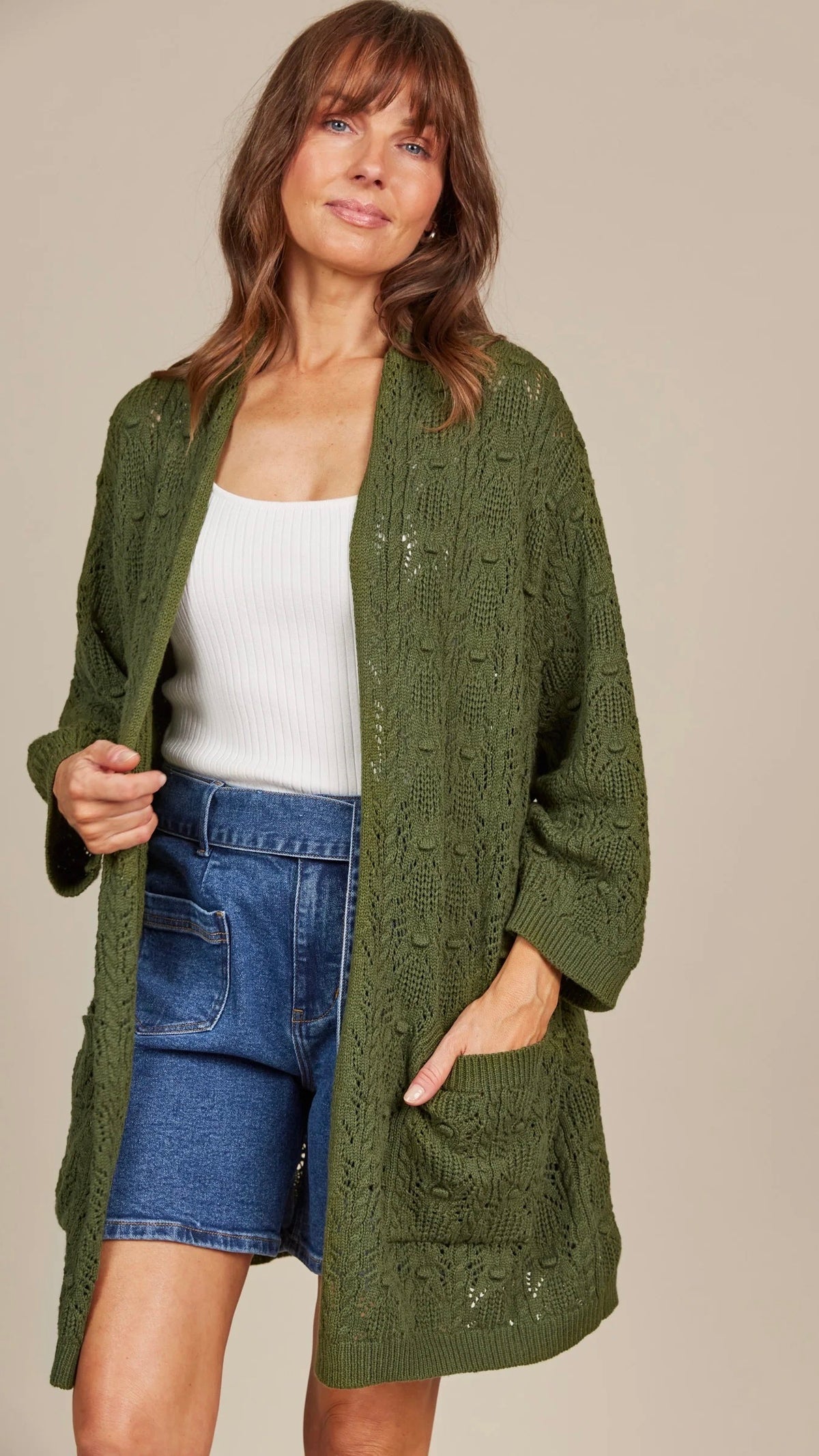 Sylvie Cardigan Olive