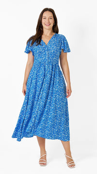 Norman Dress Blue Floral