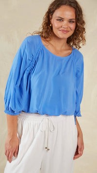 Palermo Drawstring Top Coast