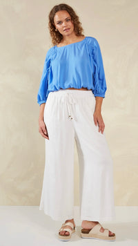 Palermo Drawstring Top Coast