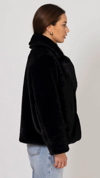 Britta Fur Jacket Black