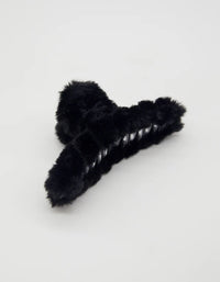 Hair Grip Fluffy Black