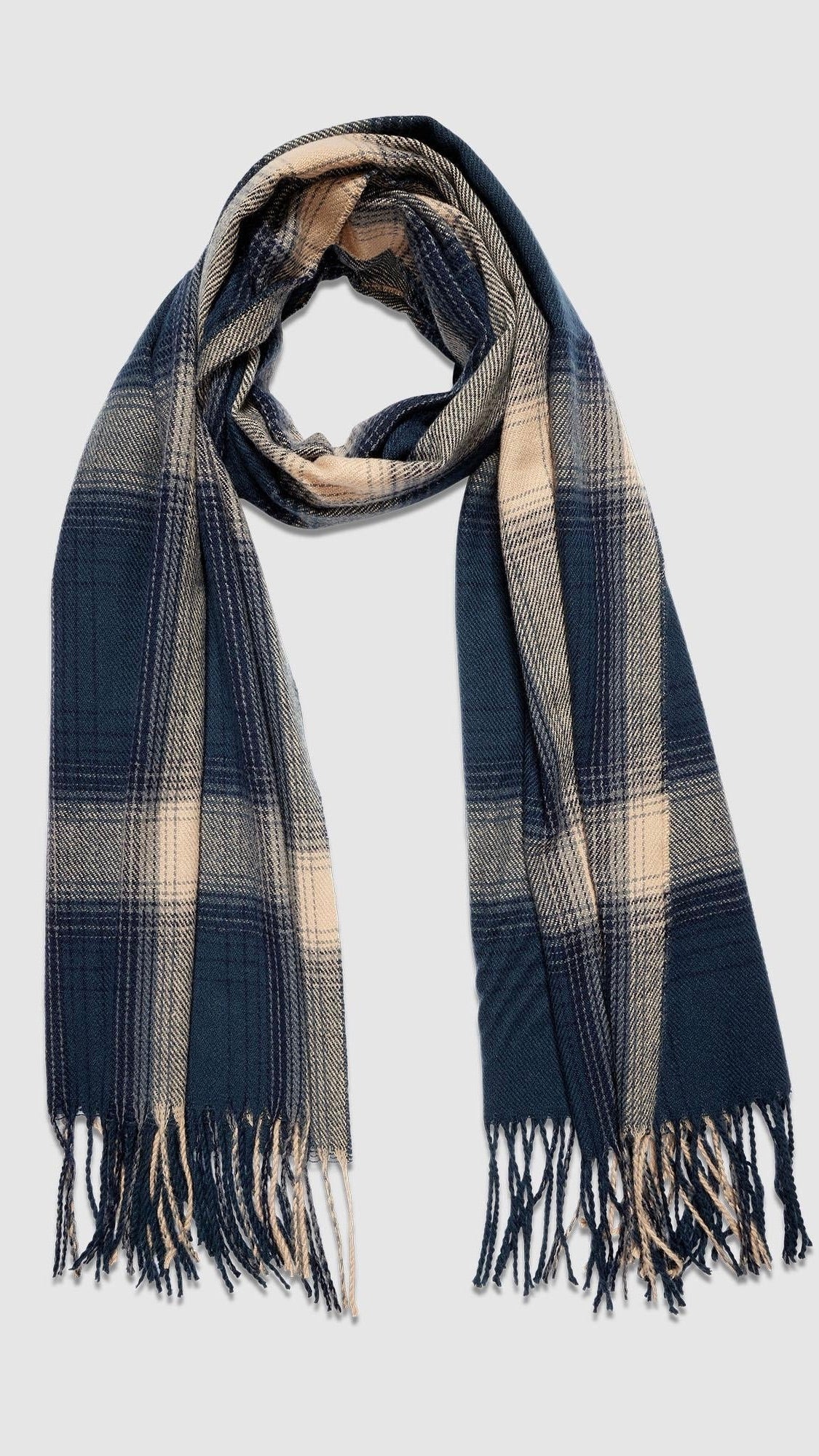 Oxford Scarf Plaid Navy