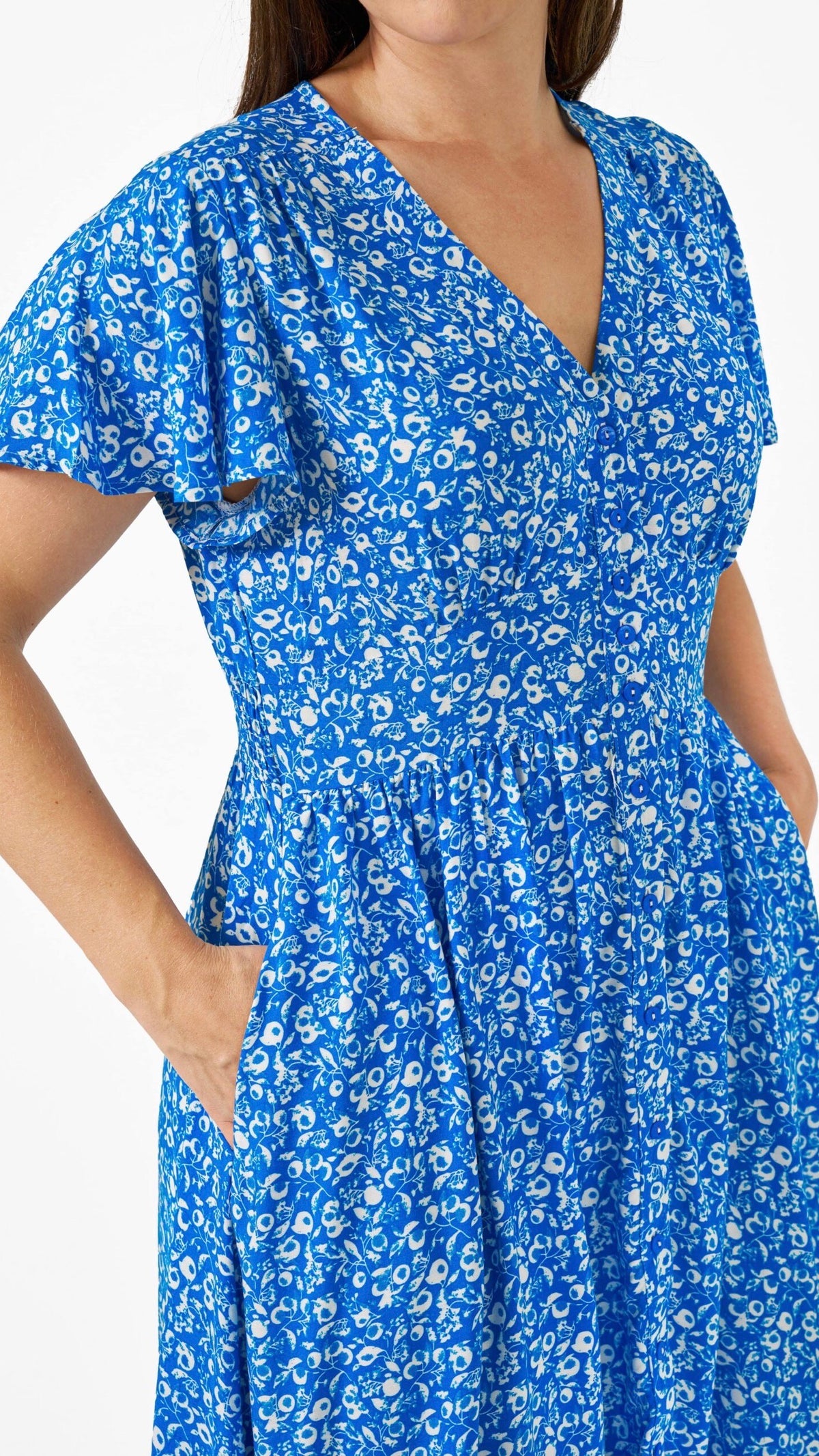 Norman Dress Blue Floral