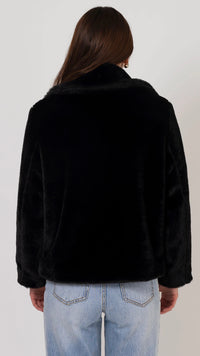 Britta Fur Jacket Black