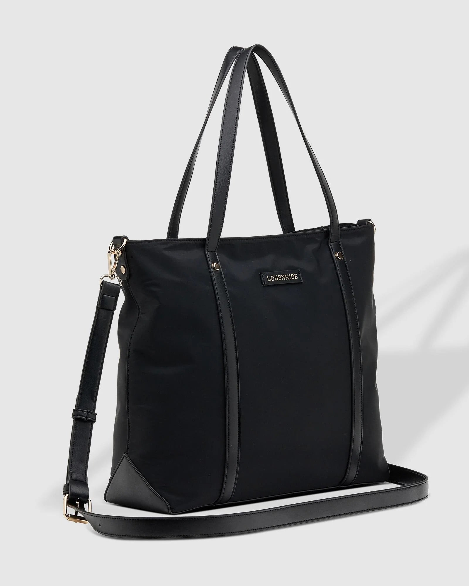 Nora Nylon Tote Bag Black The Rock Box Store