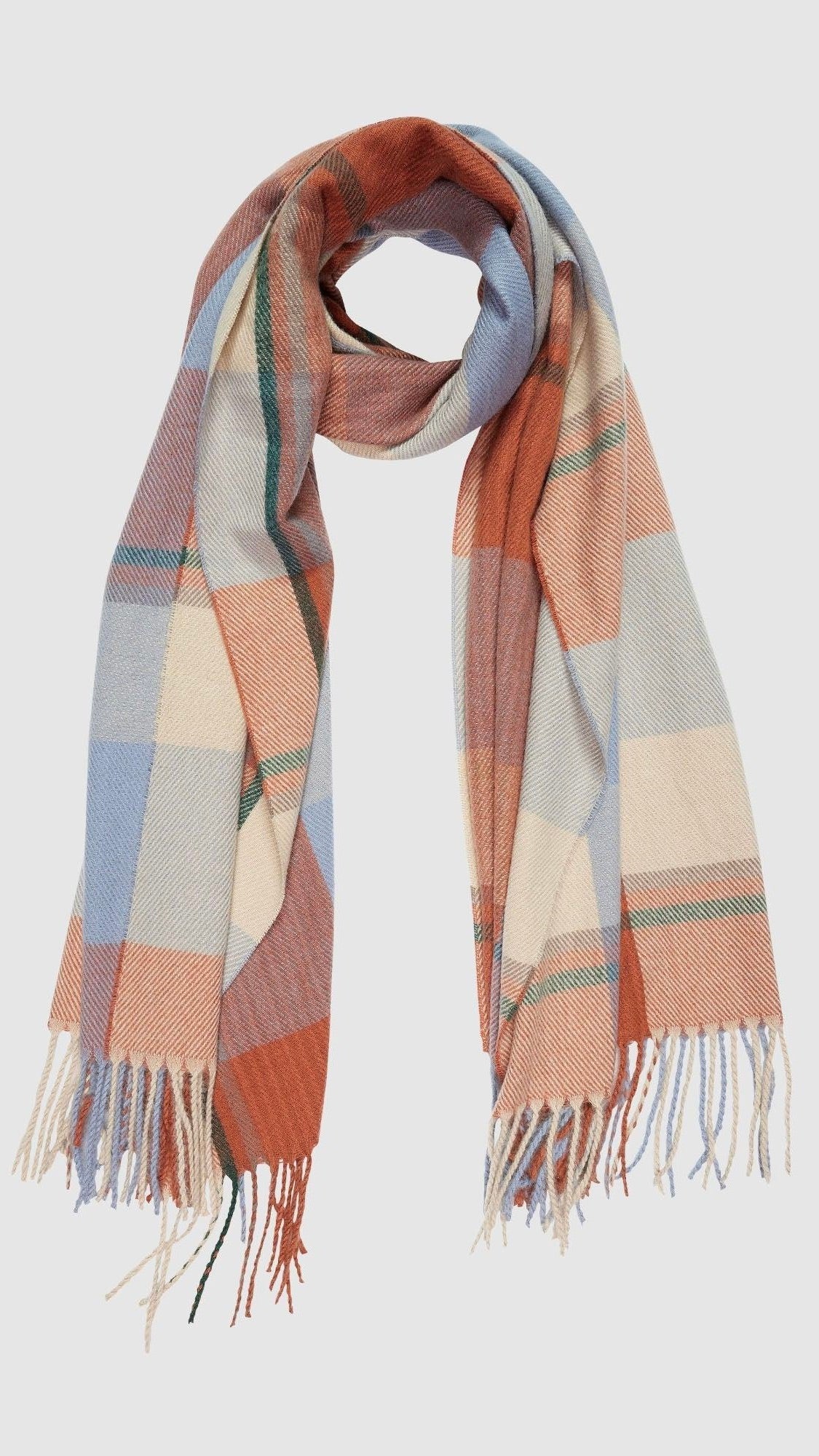 Balmoral Scarf Blue Check