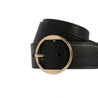 Ella Leather Belt Black