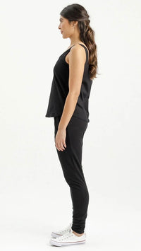 Apartment Pants Black with Stormy Stripe X