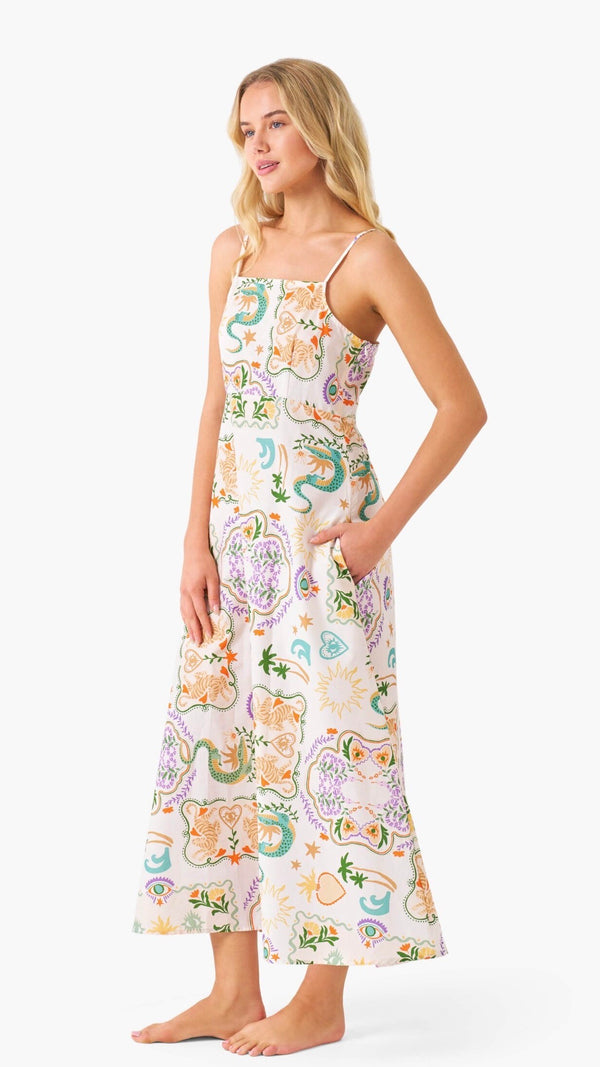 Jungle Secret Midi Dress