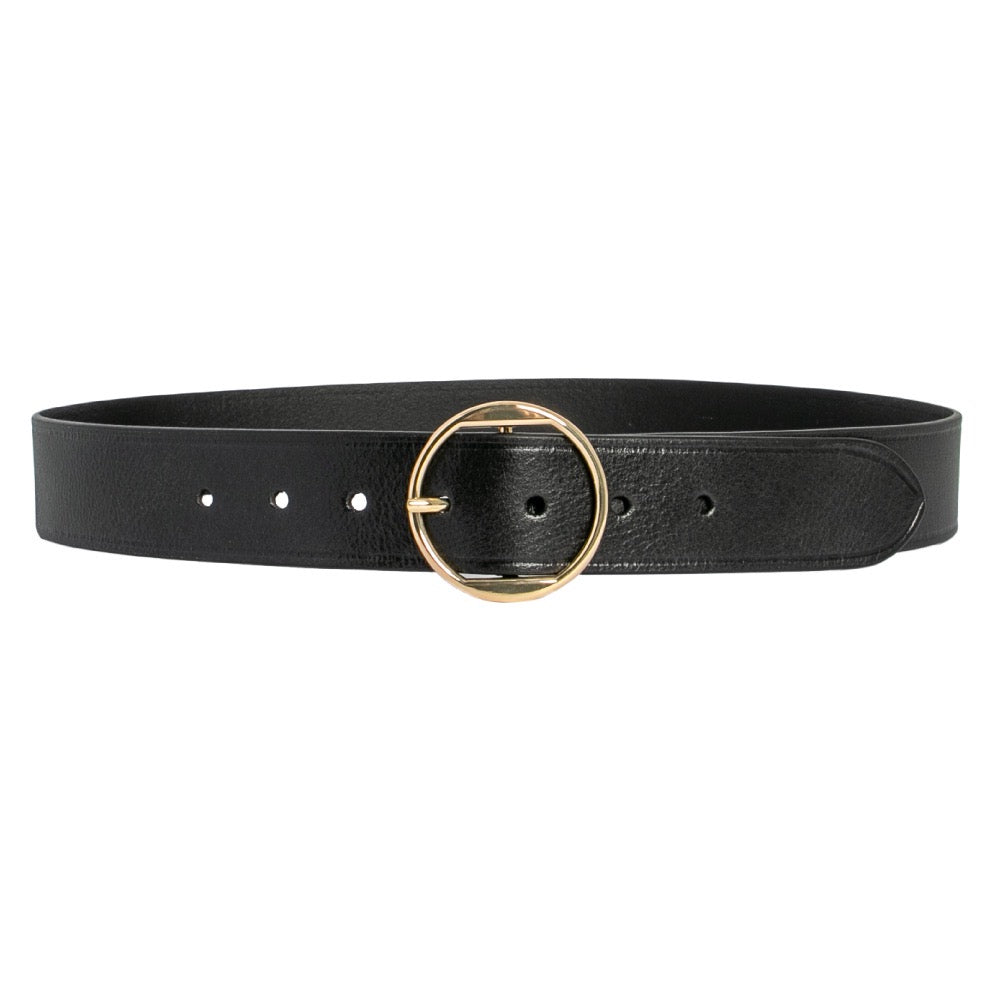 Ella Leather Belt Black