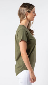 T Shirt Khaki Petal Garden