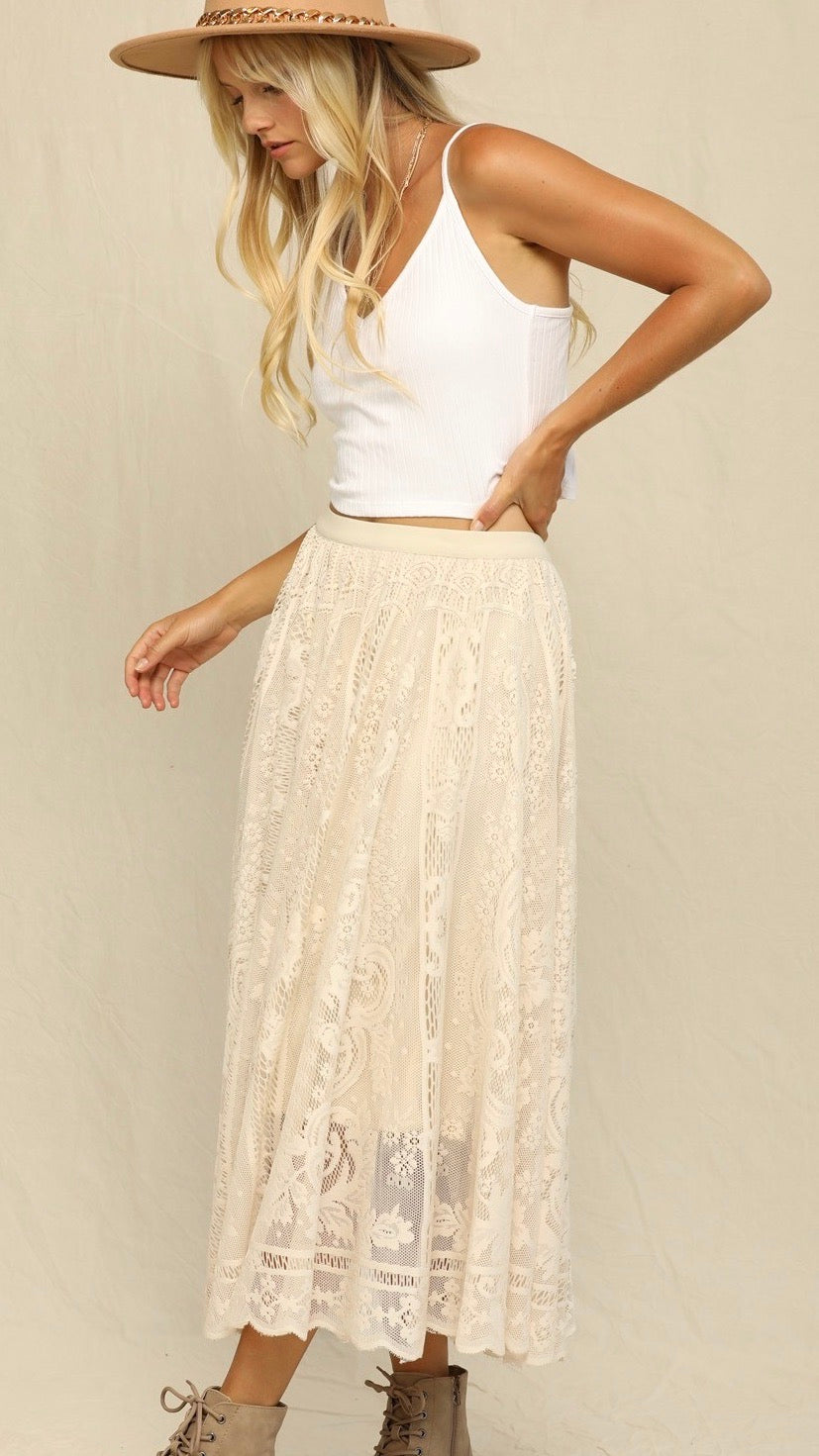 Texas Love & Lace Skirt