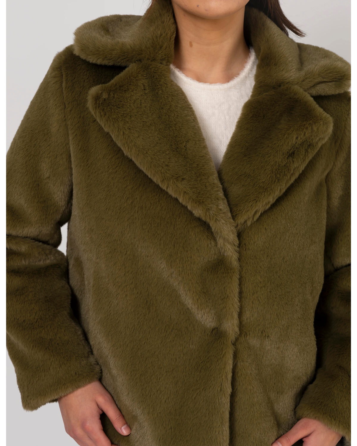 Britta Fur Jacket Moss