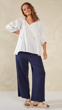 Sardinia Relaxed Blouse Bianco