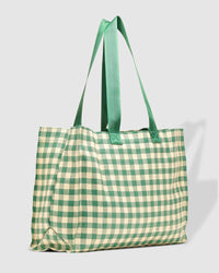 Simpson Shopper Bag Green Cream