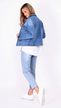 Rylan Denim Jacket Blue Wash