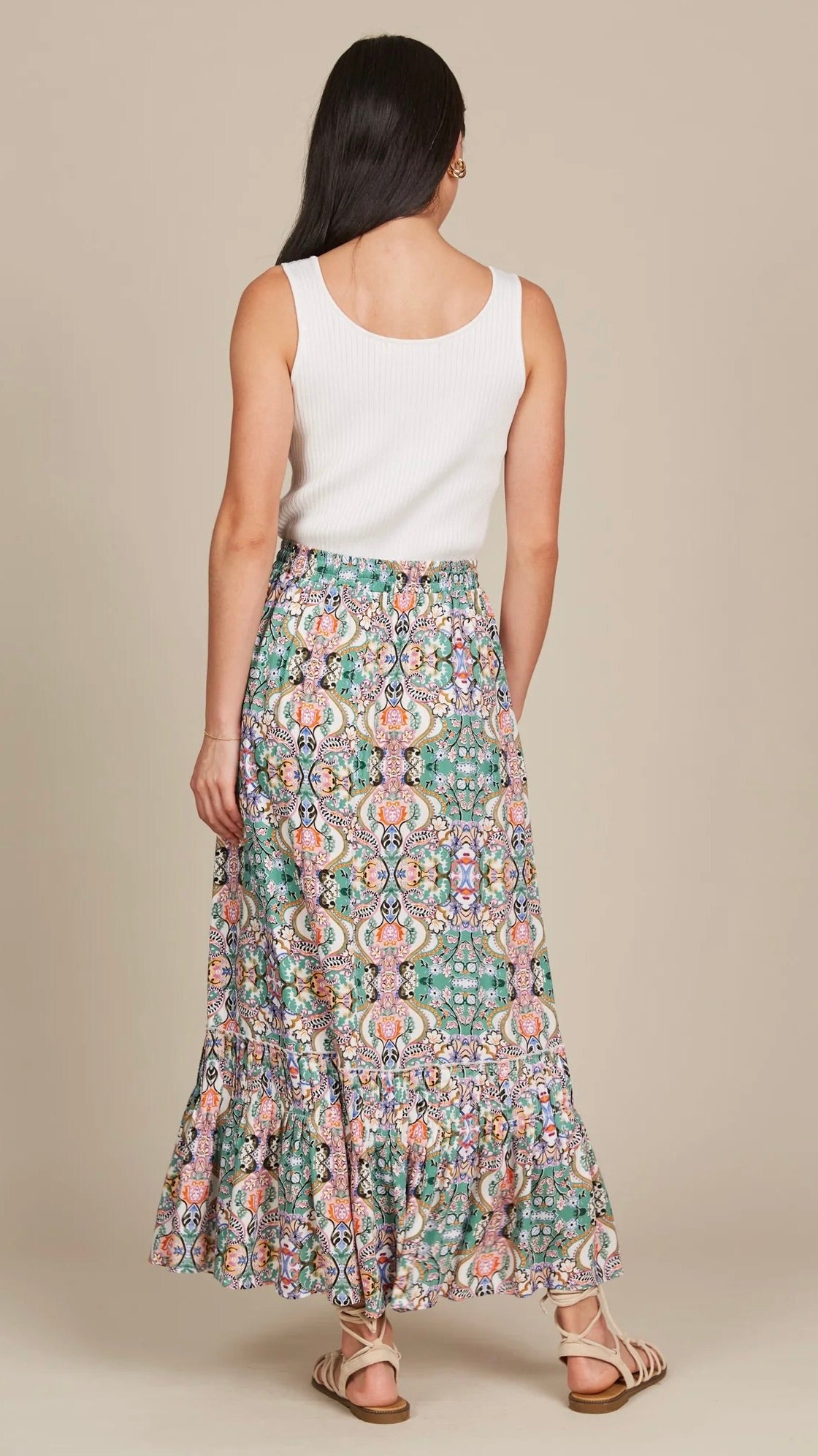 Esme Maxi Skirt Lotus Fleuron