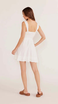 Lotus Drawstring Mini Dress