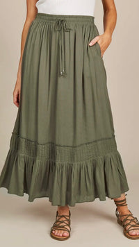 Esme Maxi Skirt Olive