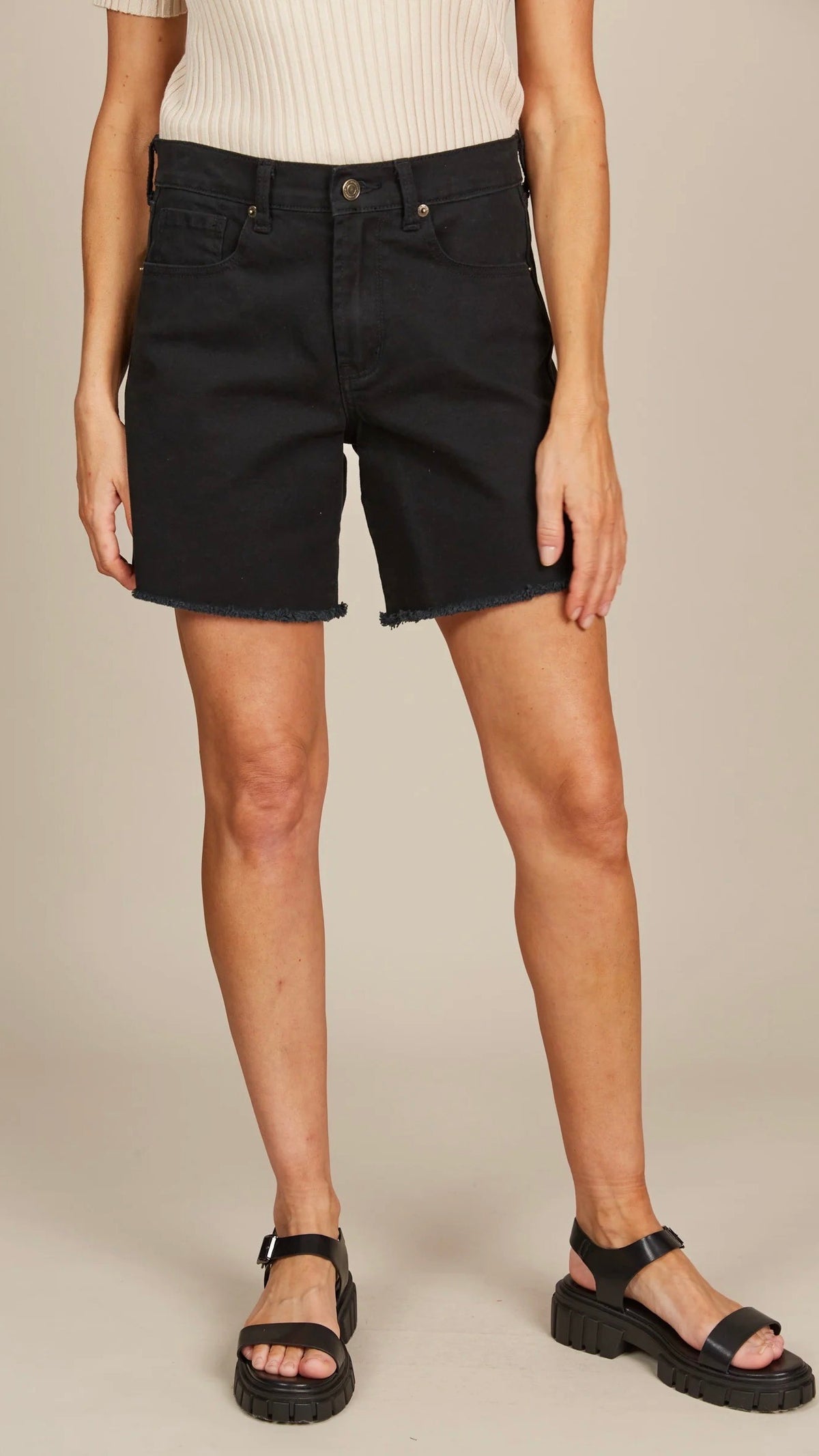 Duke Denim Shorts Black