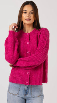 Corinne Cardigan Fuchsia