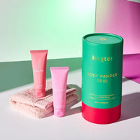 Body Pamper Trio Emerald Green With Bright Pink