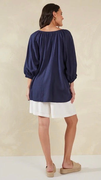 Sardinia Relaxed Blouse Riviera