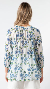 Kokomo Blouse - Santorini Blue