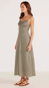 Willa Midi Dress Khaki