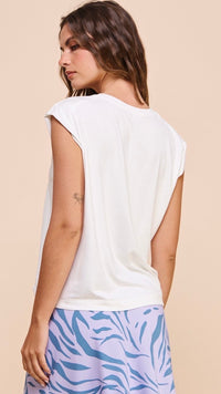 Maze Muscle Tee White