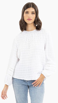 Leila + Luca Wanderlust Top White