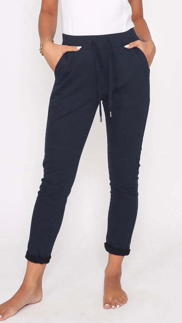 Riley Denim Joggers Ink