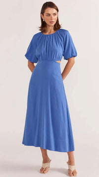 Demi Midi Dress Blue