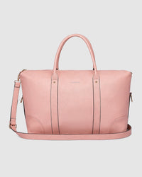 Alexis Stripe Weekender Travel Bag Blush Stripe