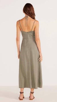 Willa Midi Dress Khaki