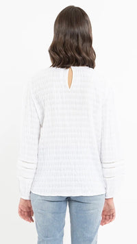 Leila + Luca Wanderlust Top White