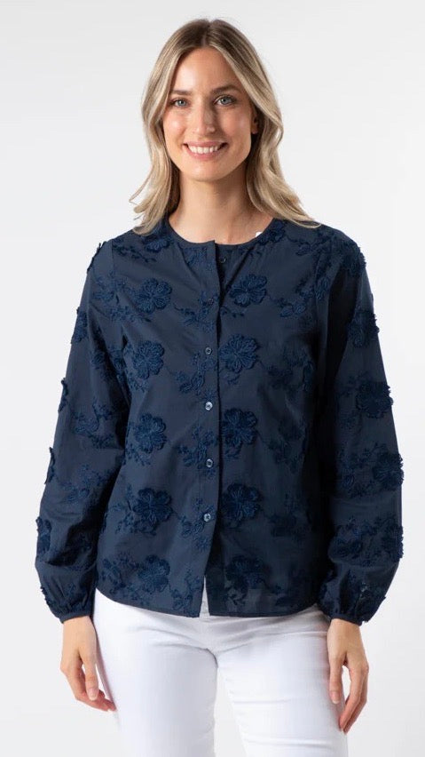 Frida Blouse Navy