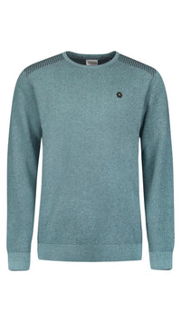 No Excess Pullover Crewneck 2 Coloured Jacquard Cloud