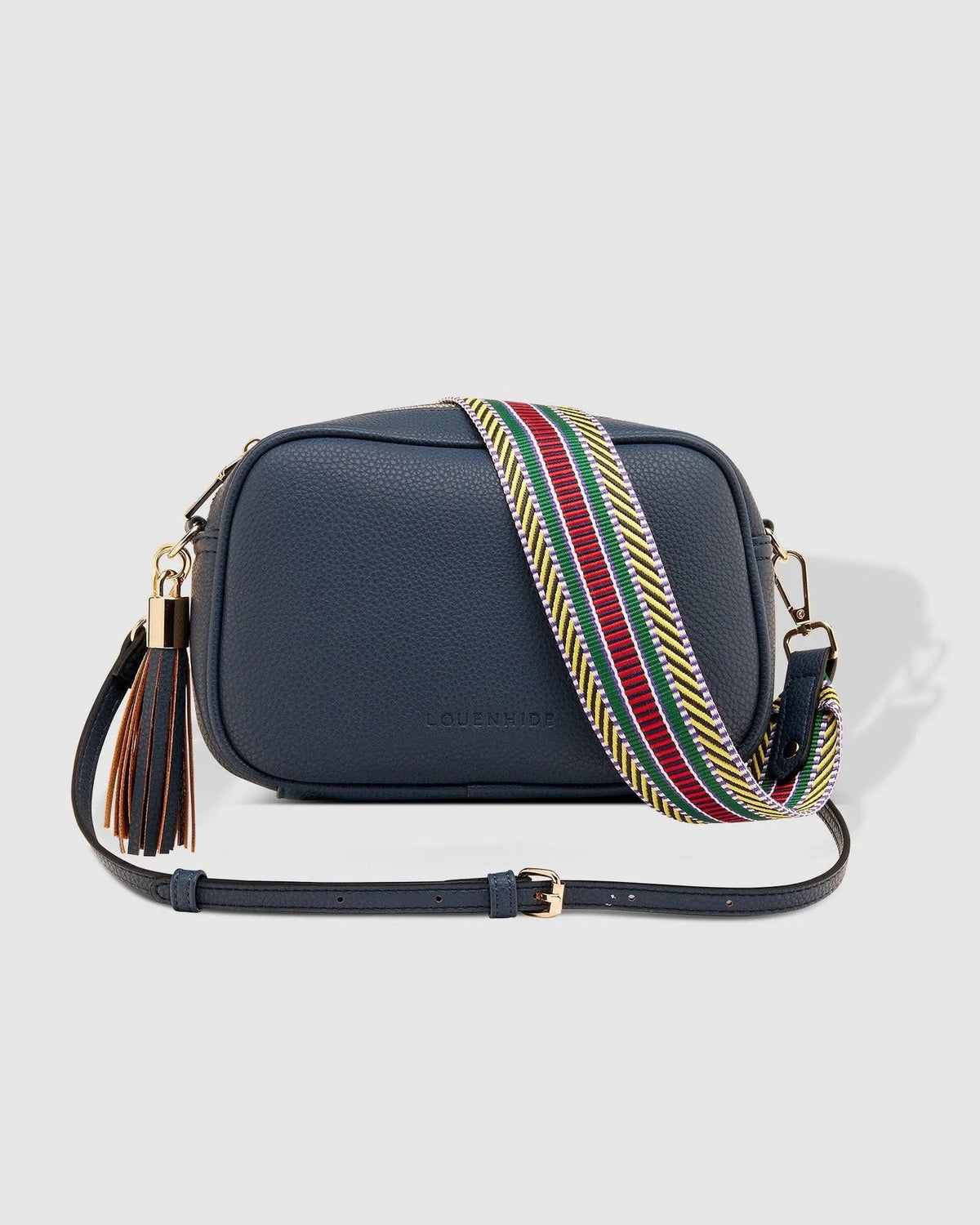 Jacinta Crossbody Bag Black Steel Blue