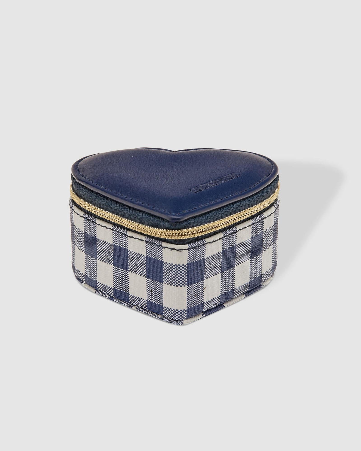 Valerie Jewellery Box Navy Gingham