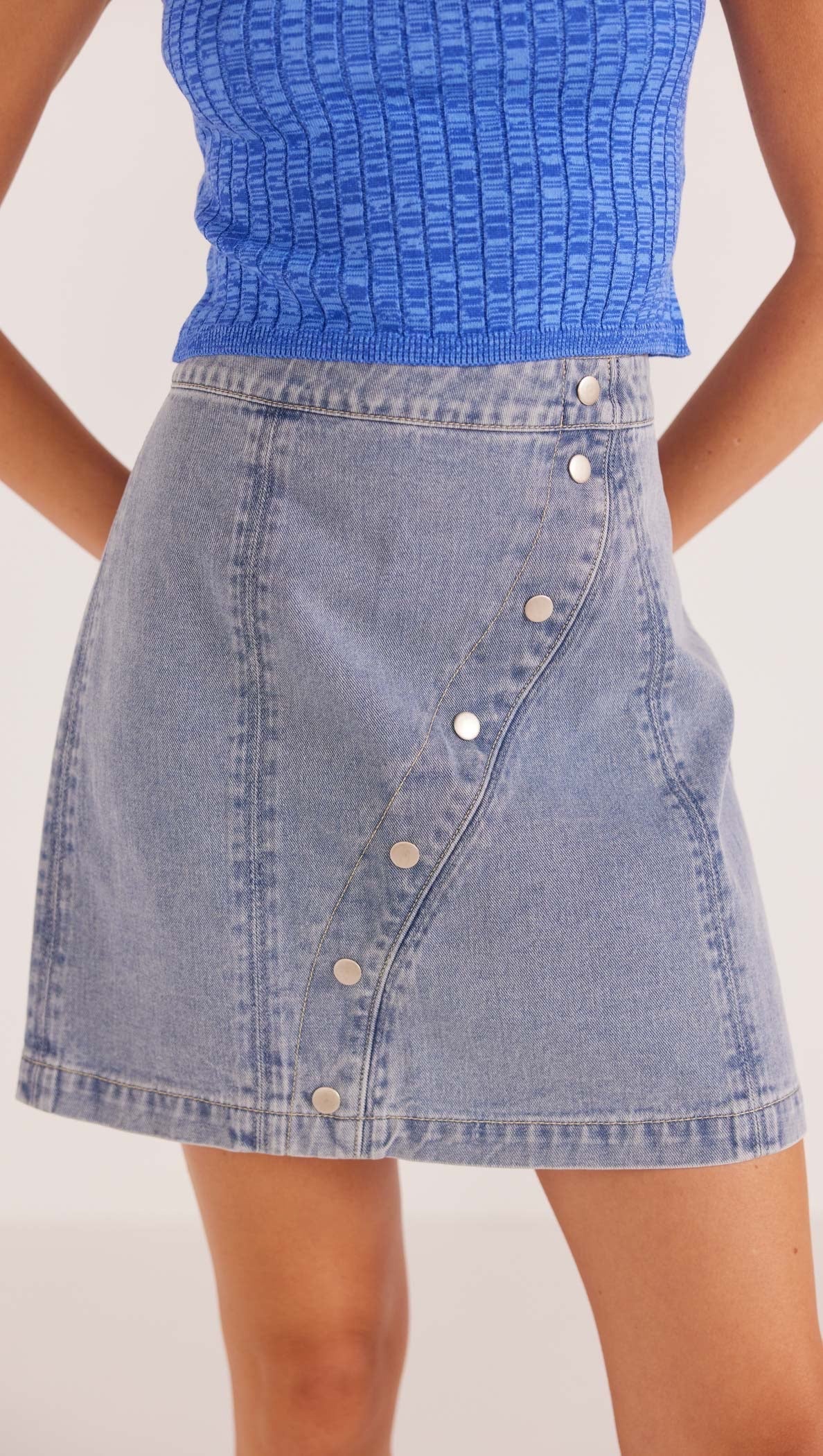 Jessie Denim Mini Skirt The Rock Box Store