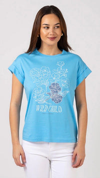 Ace Tee Wild Child Baby Blue